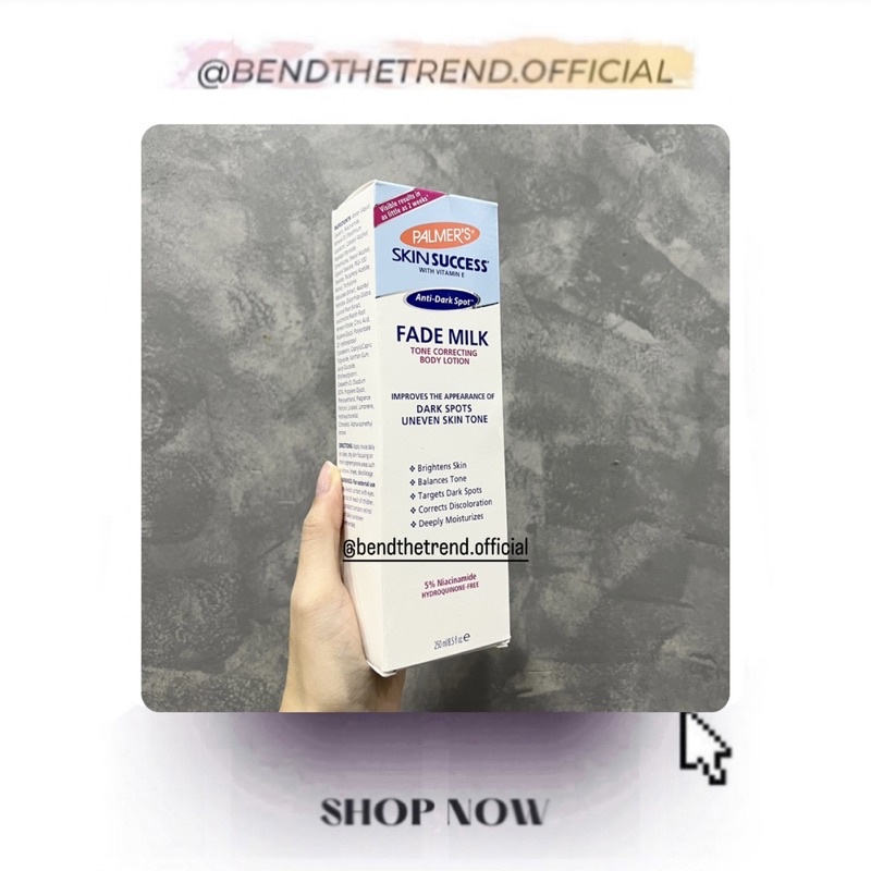 SỮA DƯỠNG DA PALMER'S FADE MILK TONE CORRECTING LÀM TRẮNG, ĐỀU MÀU DA MỜ THÂM