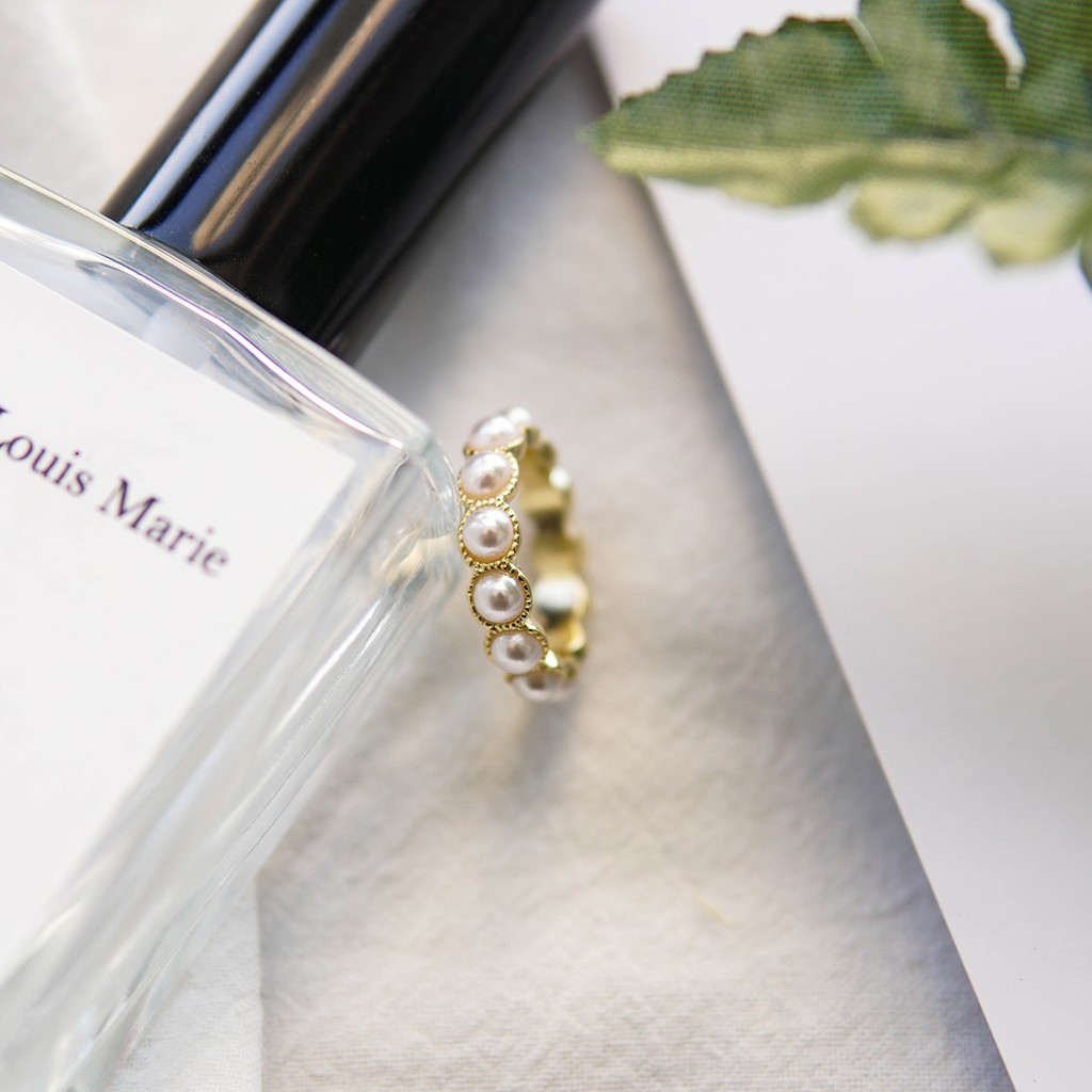 Nhẫn Ngọc Trai C82 Duyên Dáng Thanh Lịch