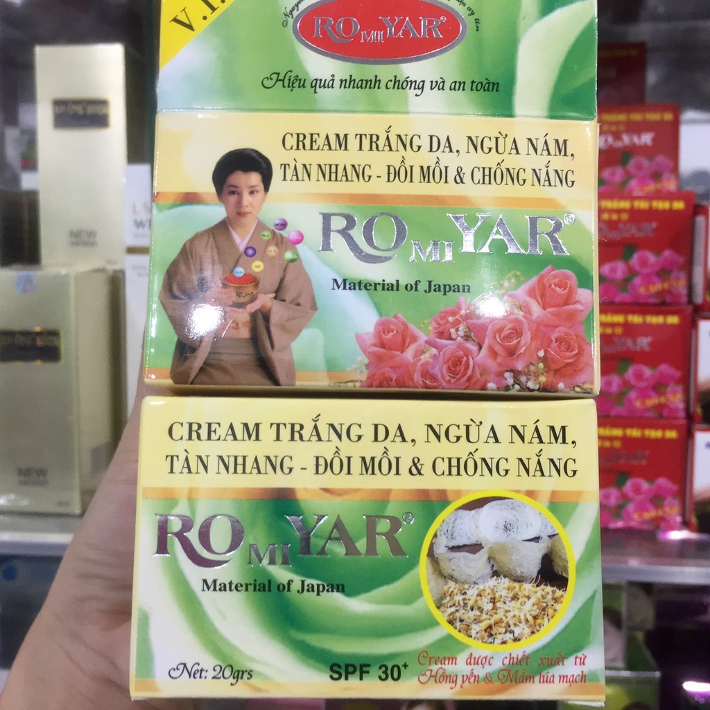Kem Cream trắng da, ngừa nám, tàn nhang đồi mời, chống nắng ROMIYAR giá bao bì 176.2k