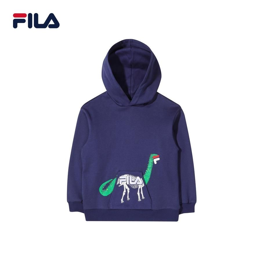 Áo khoác hoodie tay dài có nón trẻ em Fila Milk On The Rock - FK2POD1M01X-PNA