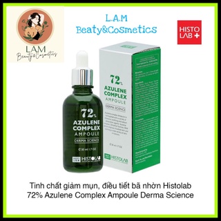Tinh chất giảm mụn, điều tiết bã nhờn HISTOLAB 72% Azulene Complex Ampoule Derma Science
