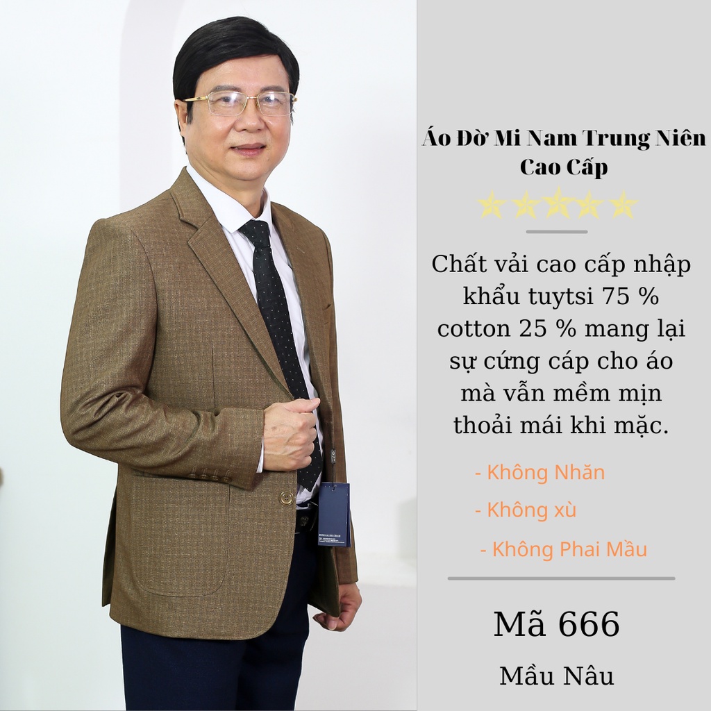 Bộ vest nam trung niên suất khẩu khẩu chất liệu tuýt si nhập khẩu ấn độ  vest việt tiến thành