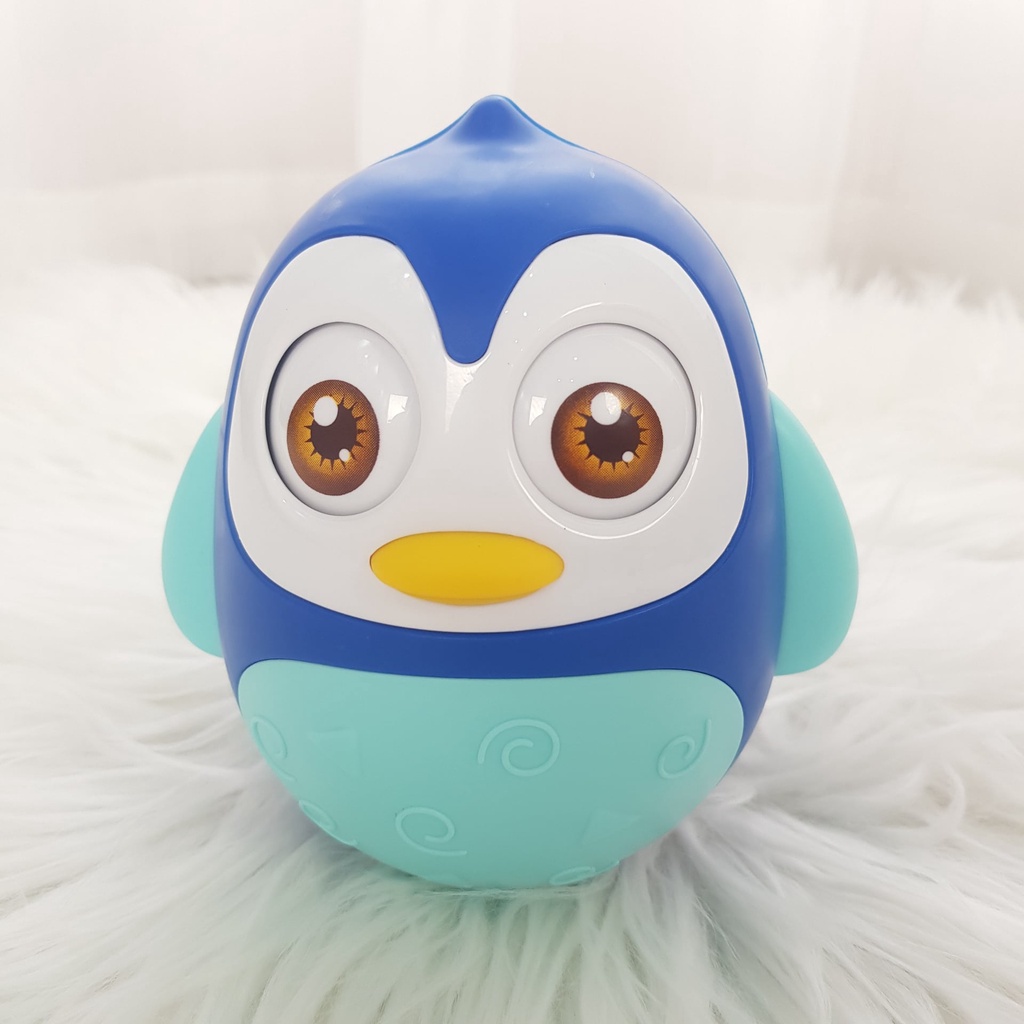 [ẢNH THẬT + VIDEO] Đồ chơi lật đật hình Cú mèo Toyshouse màu Xanh 0720-TH-HE0201-B
