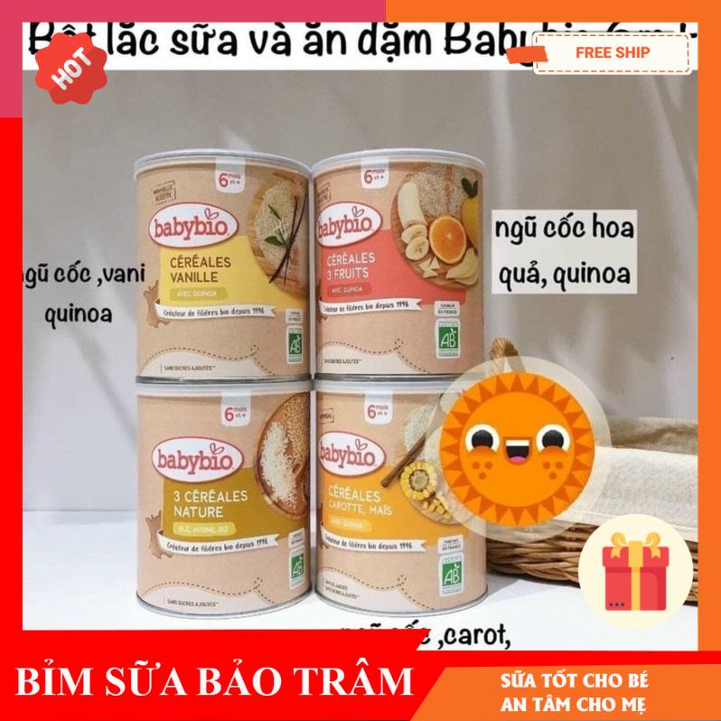 Bột ăn dặm và bột lắc sữa Babybio