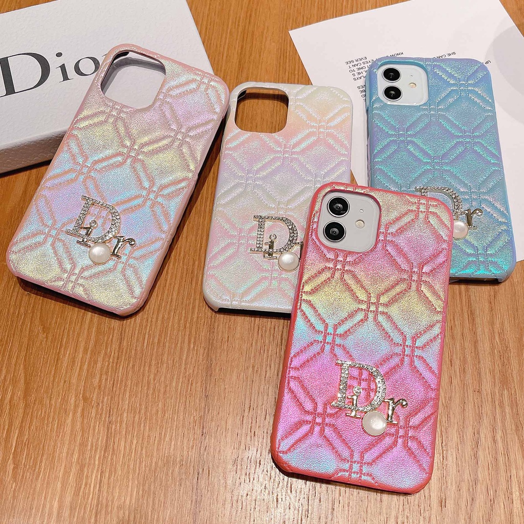 Ốp Điện Thoại Da Cứng Đính Pha Lê Sang Trọng Cho iPhone14Max 13promax 12 11 xsmax xr xs 7P