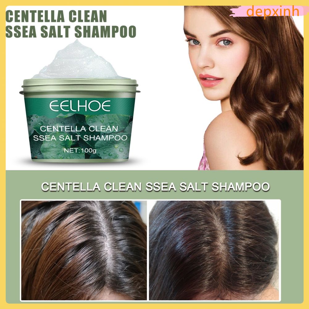 Trong kho eelhoe tuyết muối biển dầu gội muối biển dầu gội làm sạch để loại bỏ dầu gàu ngứa giữ ẩm chăm sóc da đầu COD