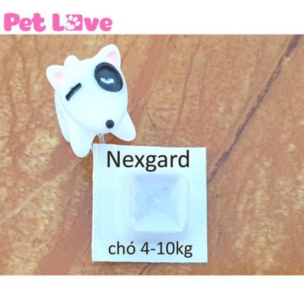 1 viên NexGard diệt ghẻ, viêm da, ve rận (chó từ 4 - 10kg)thú cưng giá rẻ