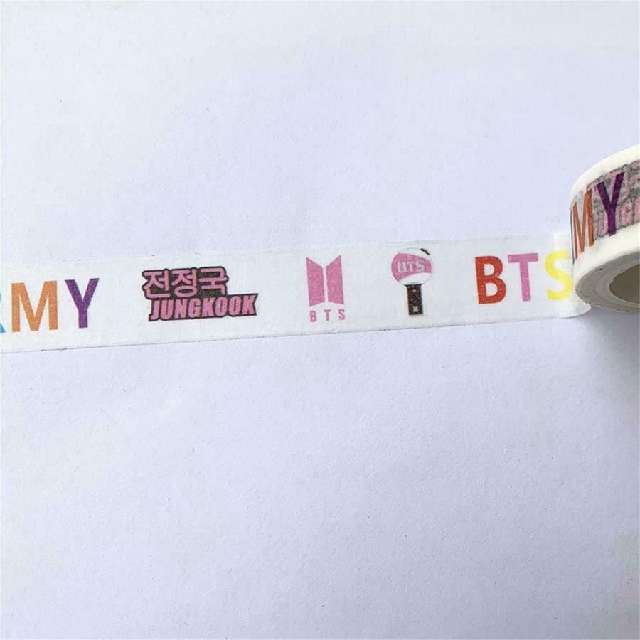 Băng Keo Washi Họa Tiết Bts / Blackpink /  Izone Dễ Thương Dùng Trang Trí