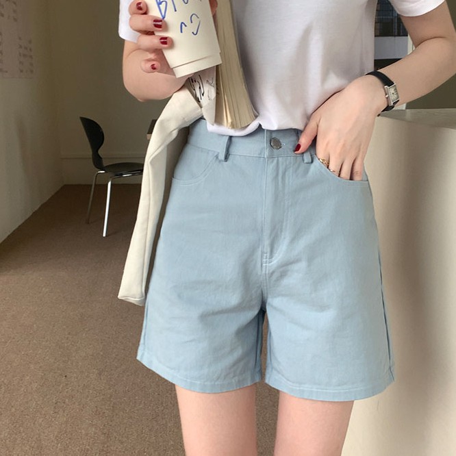 Quần Short Cạp Cao Ống Rộng Phong Cách Mới Hè 43076