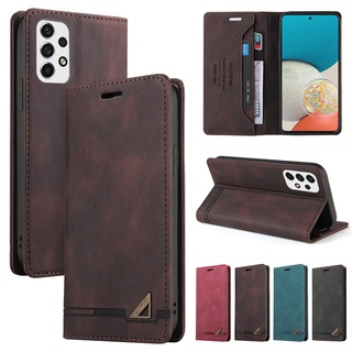 Ốp Điện Thoại Da Gập Kiêm Ví Mới Cho Samsung Galaxy A02S A03S A13 A22 A23 A32 A33 A52 A52S A53 A73 M22 M23 M32