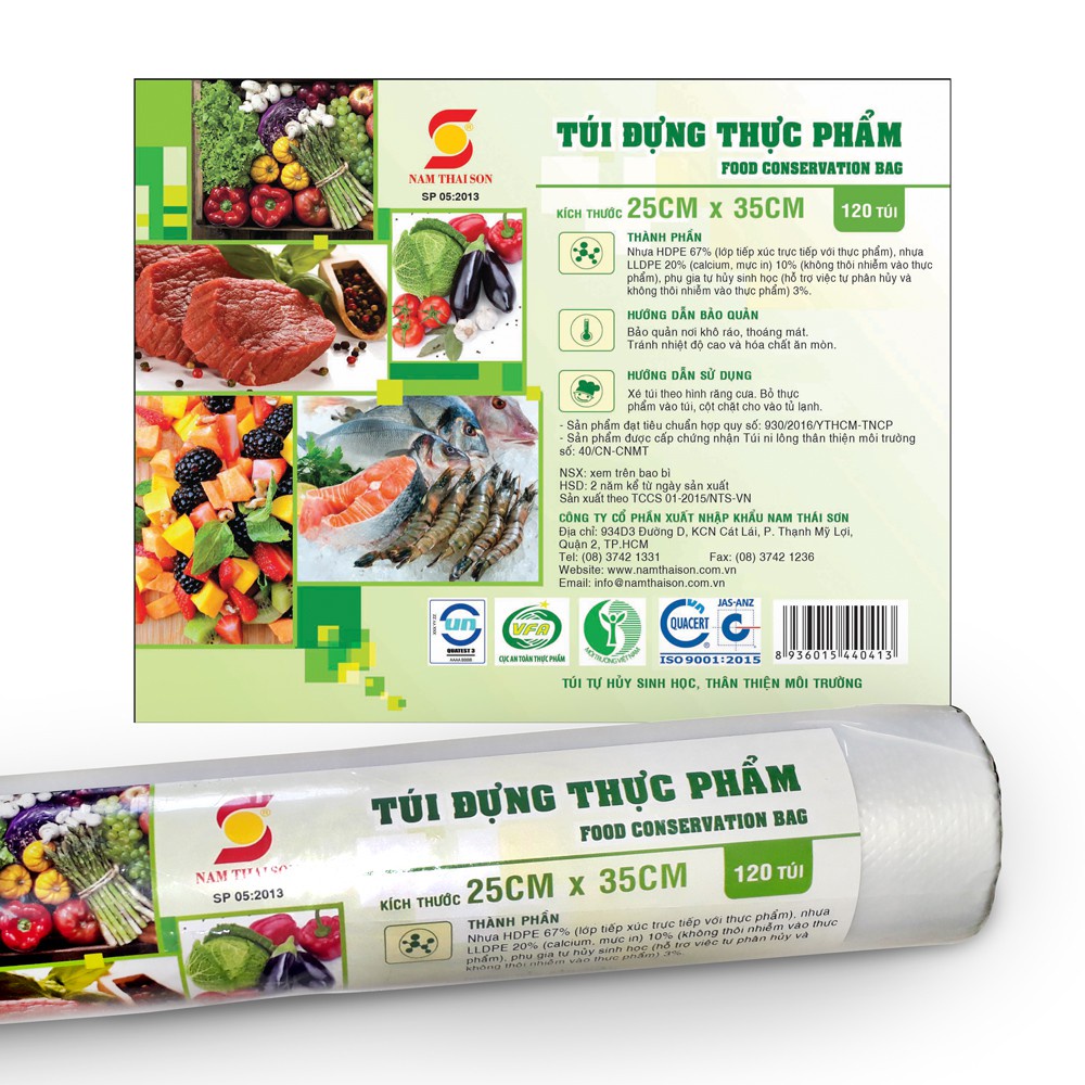 TÚI ĐỰNG THỰC PHẨM Các Size- tự hủy sinh học
