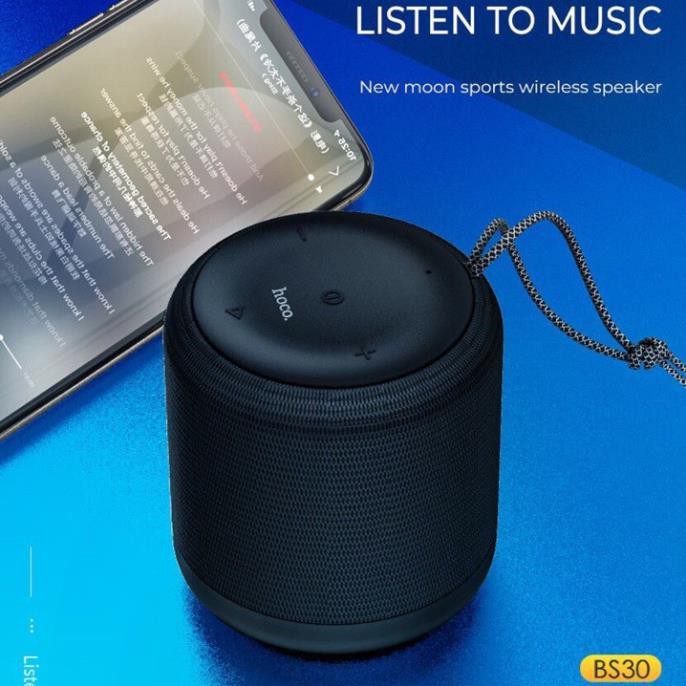 Loa không dây bluetooth chính hãng HOCO BS30 kiểu dáng thể thao, kiểu dáng trụ tròn, âm hay, pin trâu lên tới 5h