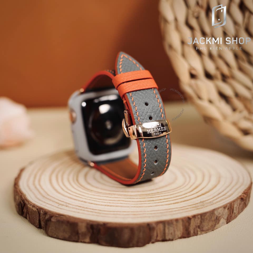 [COMBO 2 MÓN] DÂY DA BÊ EPSOM KHÓA PATEK CHO APPLE WATCH + ỐP VIỀN RHINOSHIELD CHO APPLE WATCH (DÂY DA BẢO HÀNH 1 NĂM)