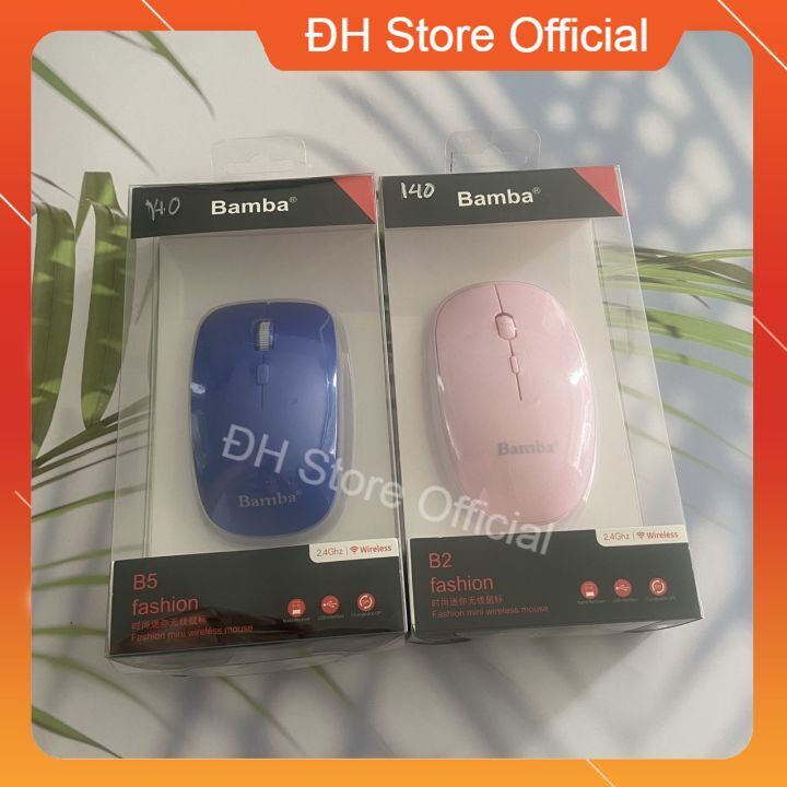 ❤️XẢ KHO❤️Chuột máy tính quang không dây màu hồng BAMBA B2 B5 - MOUSE KHÔNG DÂY BAMBA B2 B5