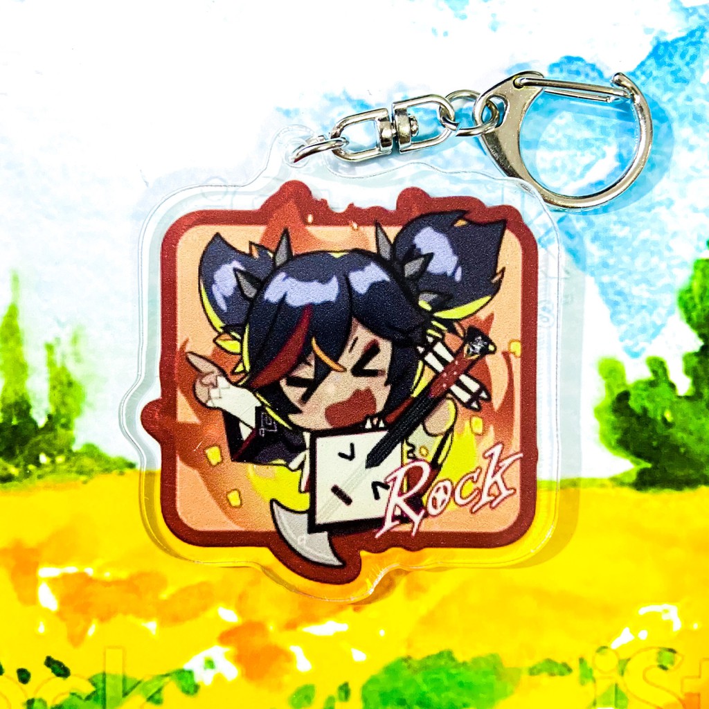 ( Mica trong acrylic ) Móc khóa GENSHIN IMPACT ver CHIÊU THỨC CHIBI anime chibi game xinh xắn