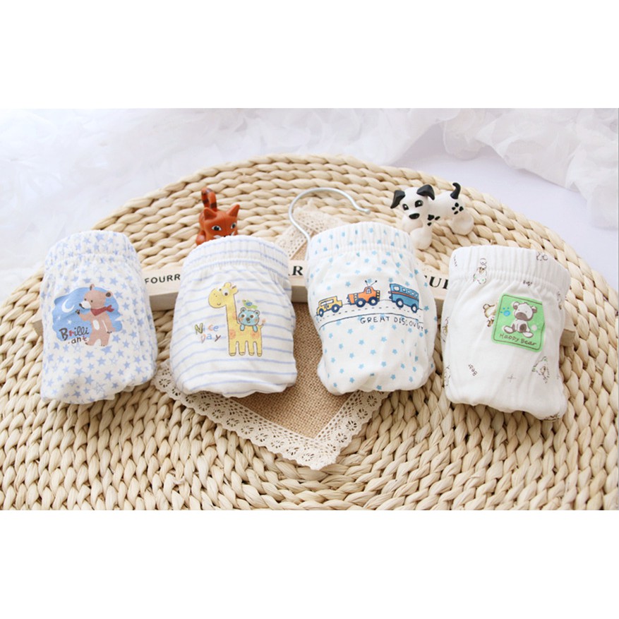 Quần Lót Đùi Bé Trai Cotton Siêu Cute