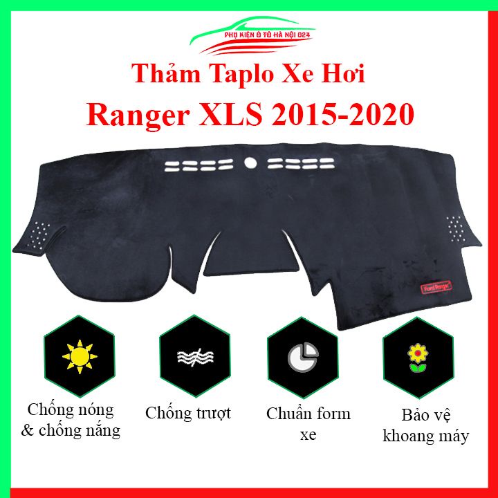 Thảm taplo xe ô tô FORD RANGER XLS 2015-2019 chống nắng nóng làm mát xe mở rộng tầm nhìn