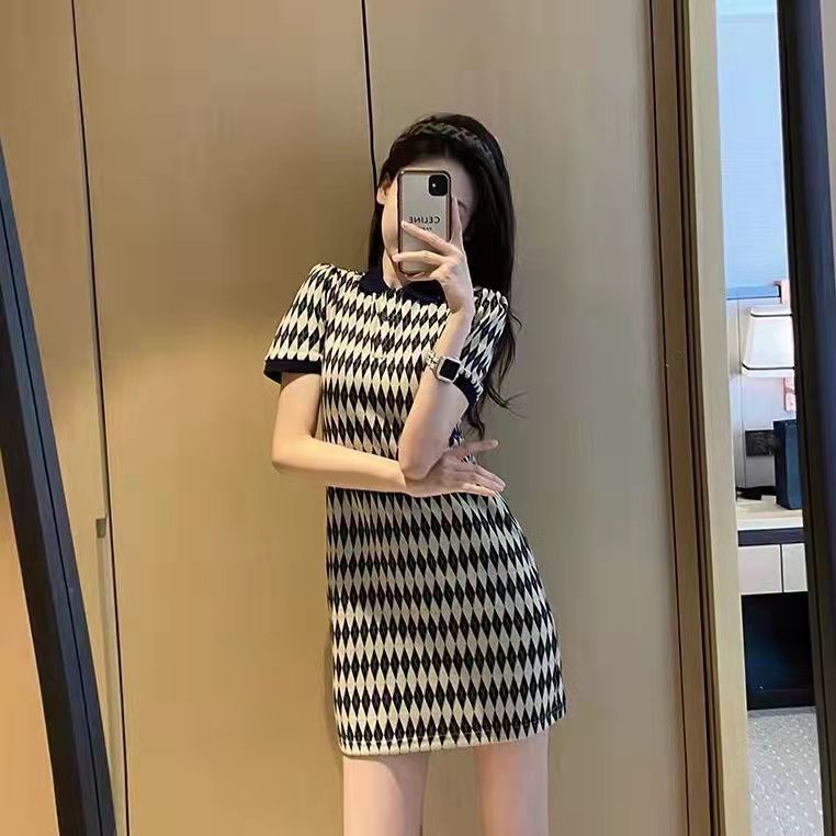 Phụ nữ Váy sọc Thời trang Váy ngắn Đi làm Trưởng thành