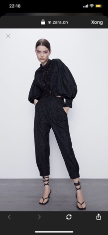 Quần đen zara AUTH VỢT SALE NEWTAG