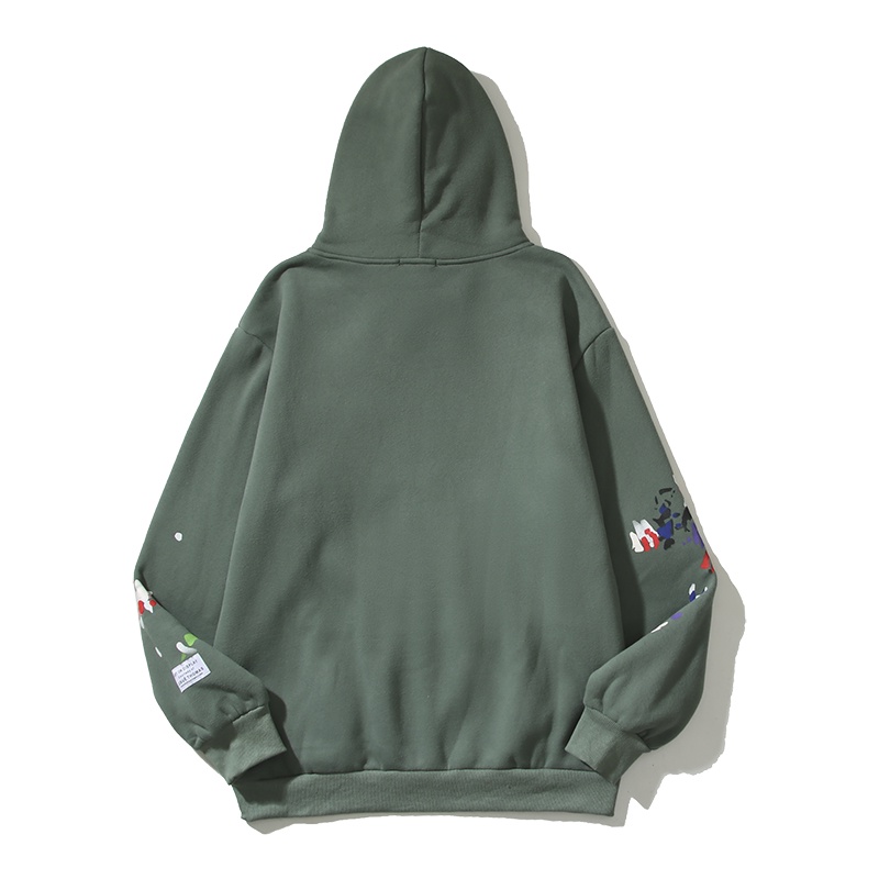 Gallery Áo Hoodie Lông Cừu Họa Tiết graffiti Vẽ Tay Phong Cách Đường Phố Mỹ