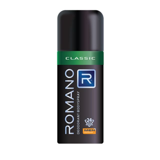 (Mẫu mới) Xịt khử mùi Romano Classic 150ml