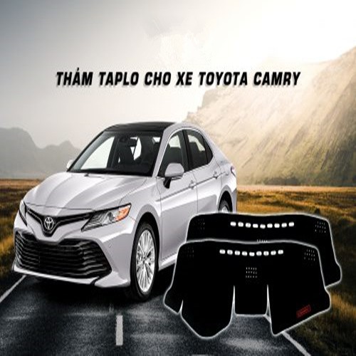 Thảm taplo da ô tô vân cacbon xe Camry 2018-2021