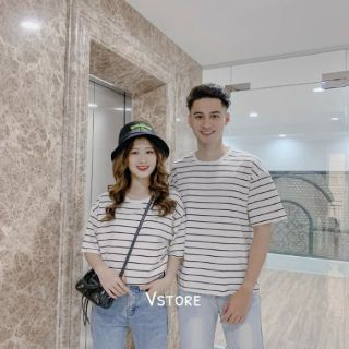 Áo đôi nam nữ tình yêu - sọc kẻ