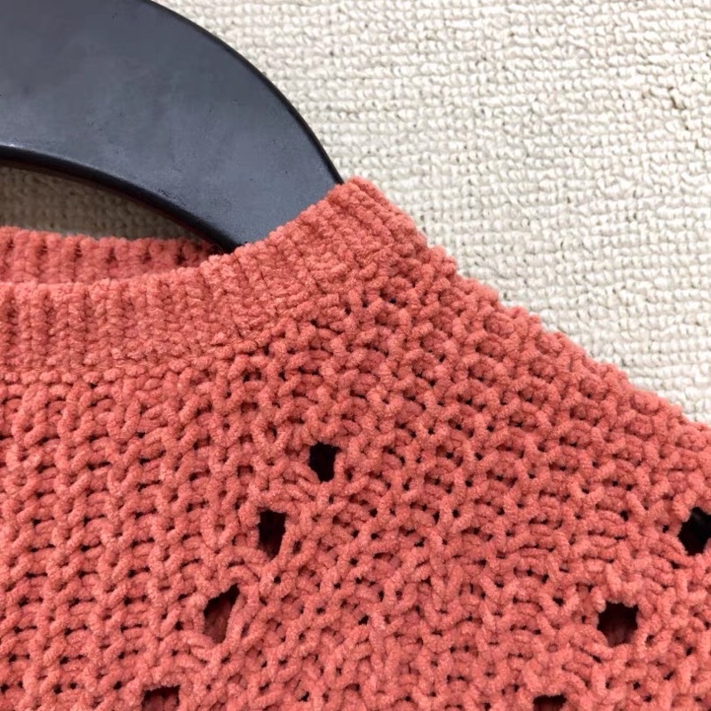 Áo len dài bé gái HM 1-14 tuổi  Quần áo trẻ em dệt kim cổ tròn xuất dư 0722