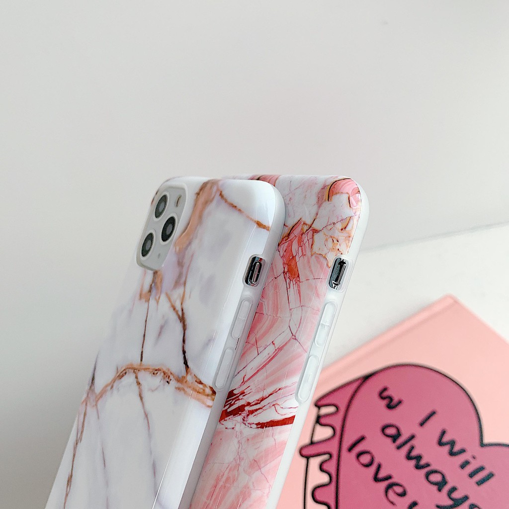 Ốp lưng cẩm thạch cho iphone 11 pro max X XR XS Max Ốp lưng TPU mềm cho iphone 7 8 Plus Vỏ ốp điện thoại