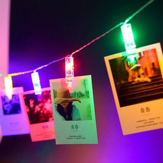 Photo clip LED light string