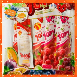 Thạch trái cây jopy việt thái 25 thanh kẹo thạch rau câu trái cây nhiều vị đồ ăn vặt ngon cho mùa hè 800g dịu mát