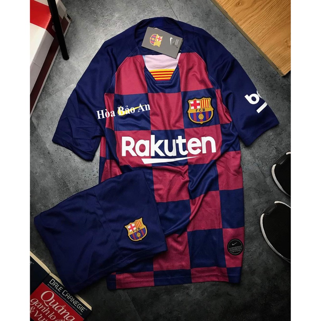 Áo Bóng Đá Barcelona Vải Thái Cao Cấp/ Freeship/ Quần Áo Đá Banh CLB Barca Messi mùa 2019/2020