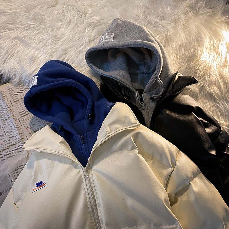 Áo phao nam hàn quốc có mũ form rộng thời trang mùa đông