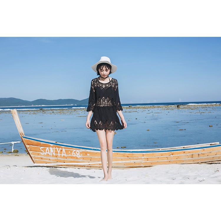 Áo lưới đi biển, đi chơi thời trang_AL05