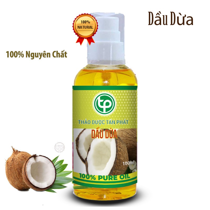 Dầu dừa nguyên chất 100ml - Tấn Phát