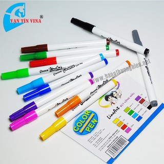 Bút lông LineArt (Queen) 12 màu (1 vĩ, 12 cây)