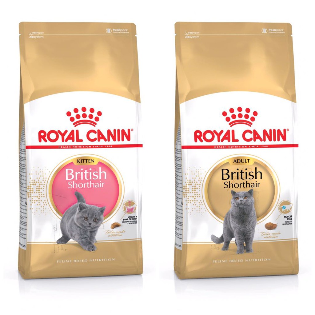 [Túi 2kg nguyên] Royal canin British short hair kitten adult thức ăn hạt cho mèo lông ngắn