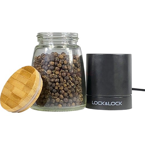 Lọ xay tiêu thủy tinh cầm tay Lock&Lock 140ml CKO115 - Hàng chính hãng