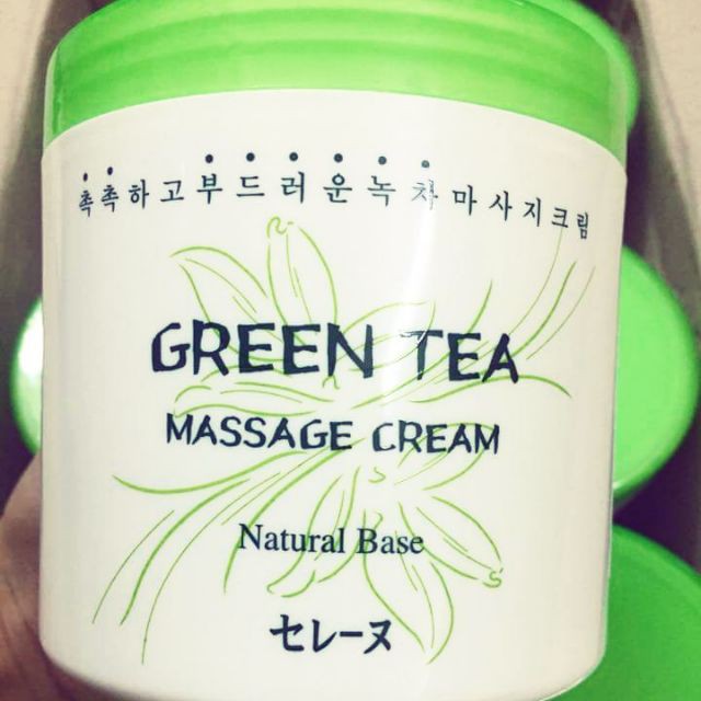 Kem massage tổng hợp trà xanh Mira Green tea massage cream 450gr