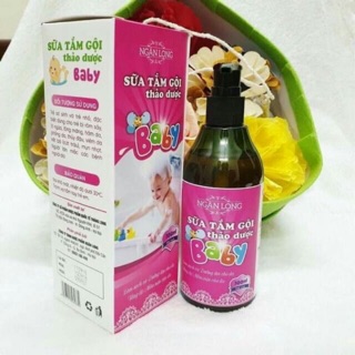 Sữa tắm gội thảo dược Baby Ngân Long 300ml