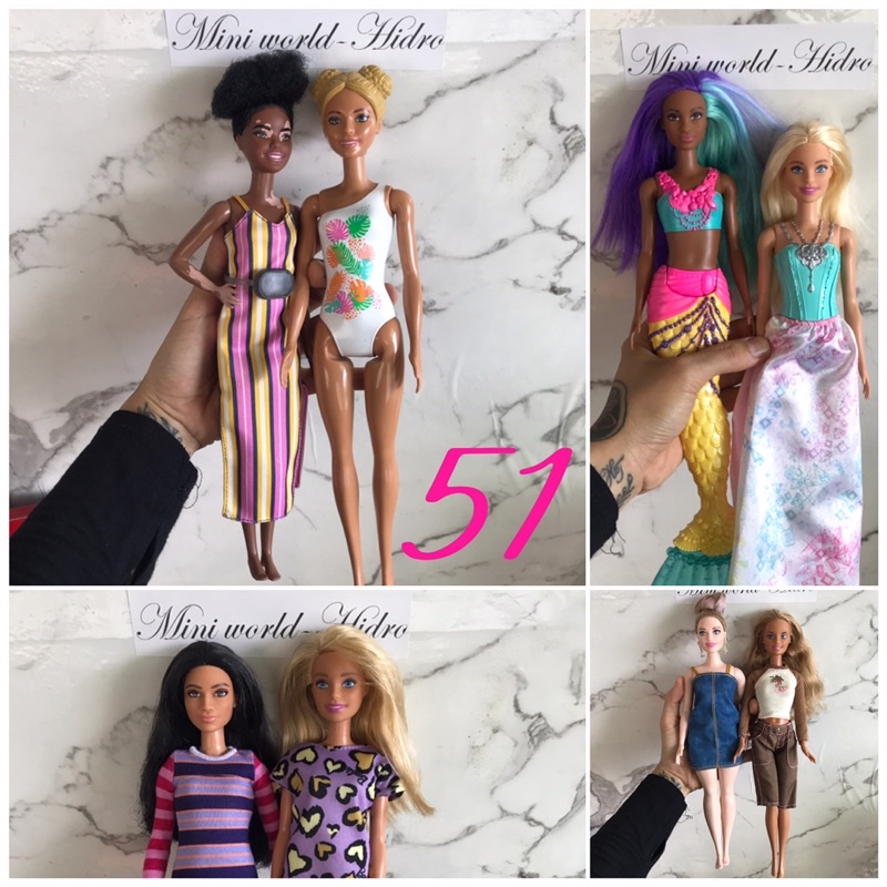 Búp bê Barbie Fashionistas da đen nghề nghiệp vintage cổ điển chính hãng mã S51