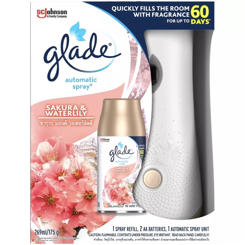 Máy xịt thơm phòng tự động GLADE (gồm máy + lõi)