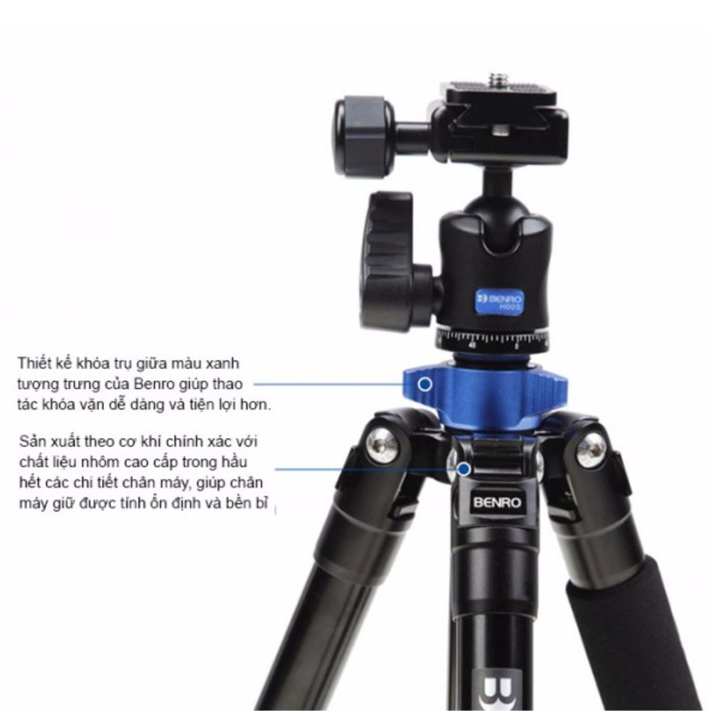 BENRO IS05 - Chân Đế Tripod Cao Cấp Cho Máy Ảnh Và Máy Quay