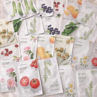 Set 10 miếng Mặt nạ giấy Real Nature Mask Sheet - Nature Republic