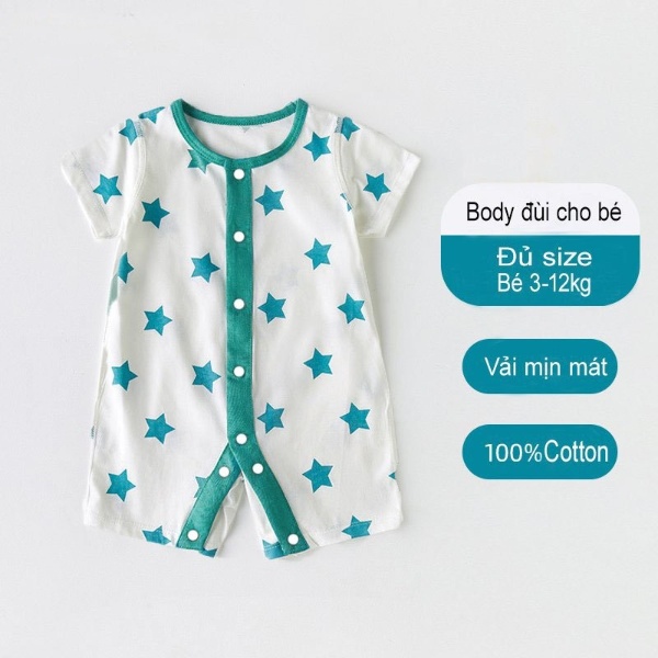 [VẢI SỢI TRE] Body cho Bé Trai Bé Gái, Body đùi mẫu Quần áo sơ sinh cho trẻ từ 3-12kg