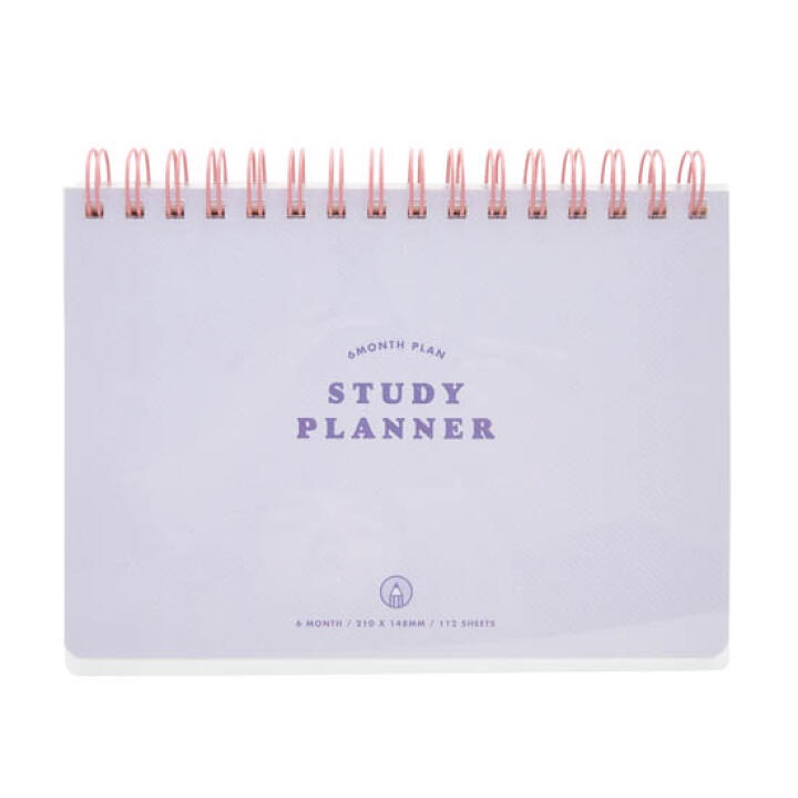 Sổ Kế Hoạch Học Tập Study Planner ARTBOX Hàn Quốc Màu Tím Pastel