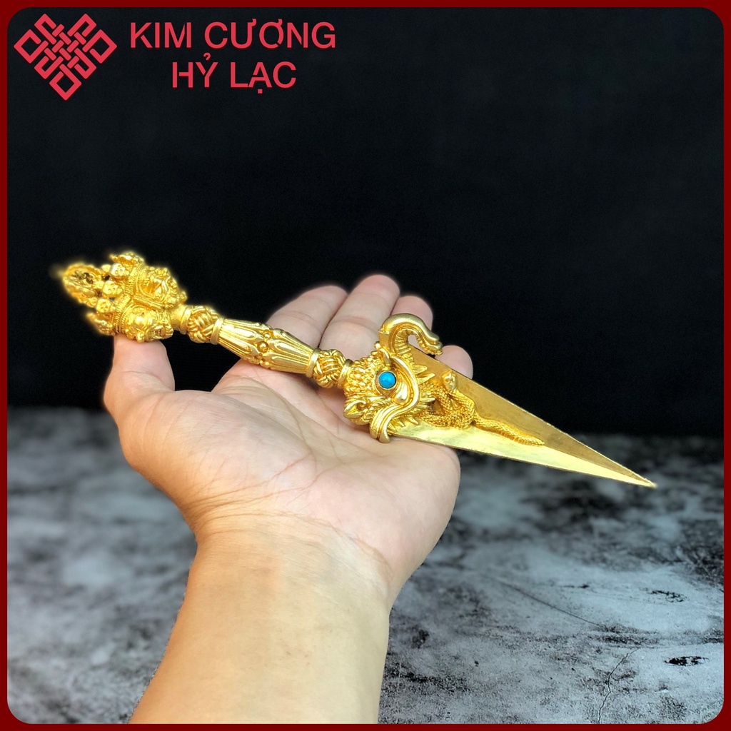 Pháp Khí Phubar Phổ Ba Mật Tông [Kim Cương Hỷ Lạc] Đồng 23Cm