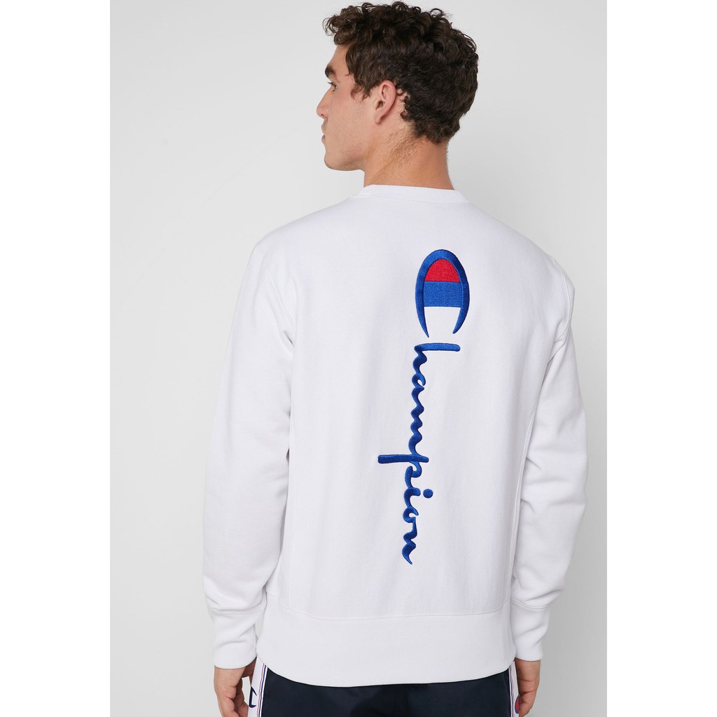 Áo nỉ sweater Champion Reverse Weave Big Back Script Logo 212994