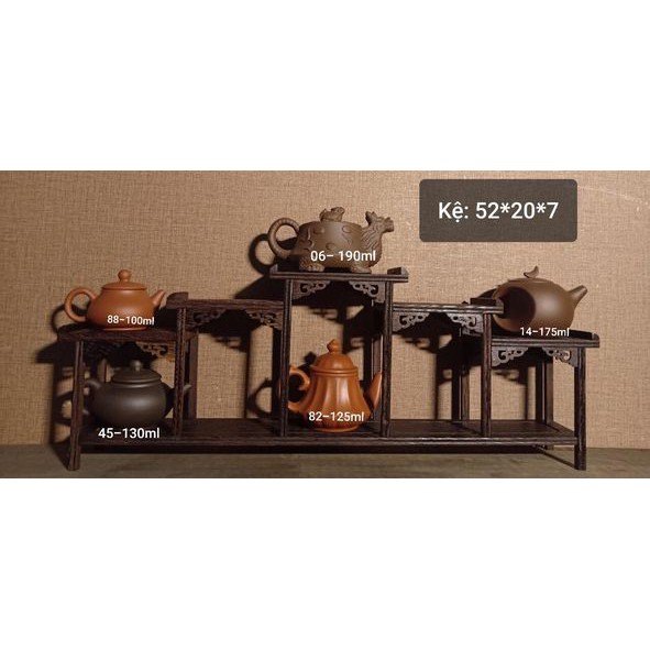 Kệ gỗ mini 5 tầng cho bàn trà, bonsai mini và vật phẩm phong thủy