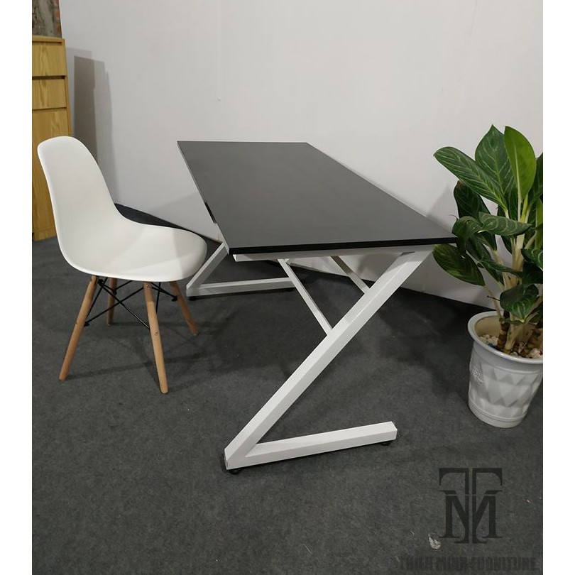 Bàn Làm Việc Chân Chữ U,K,Z Mặt Gỗ MFC Màu Trắng Size 120x60 Cao 75cm | BigBuy360 - bigbuy360.vn